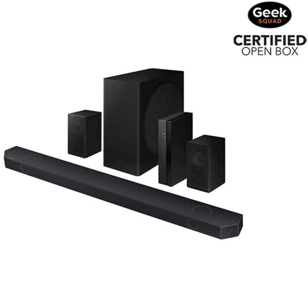 Open Box - Samsung HW-Q910D/ZC 9.1.2 Ch Wireless Dolby Atmos Sound Bar w/ Wireless Subwoofer - Titan Black