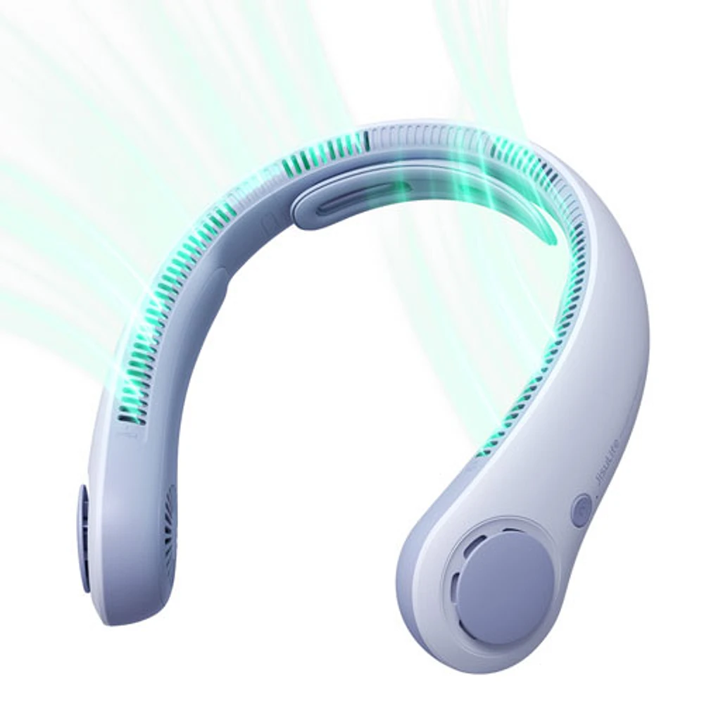 Ventilateur de cou Life4 de Jisulife - Bleu pâle