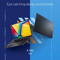 Portable de 16 po VivoBook 16 d'ASUS - Noir (Core i7-13620H d'Intel/RAM 16 Go/SSD 1 To/Windows 11 Famille)
