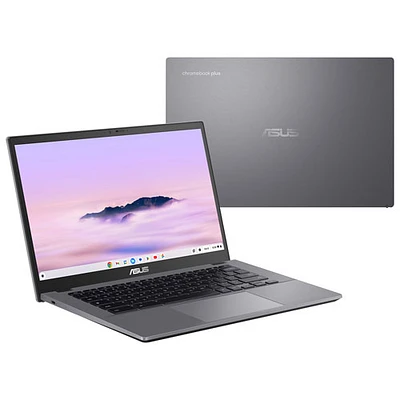 Chromebook Plus à écran tactile de 14 po CX34 d'ASUS - gris rocheux (Core i3-1315U d'Intel/UFS 128G/RAM 8 Go/ChromeOS)