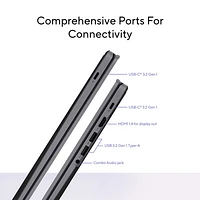 Chromebook Plus à écran tactile de 14 po CX34 d'ASUS - gris rocheux (Core i3-1315U d'Intel/UFS 128G/RAM 8 Go/ChromeOS)