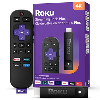 Lecteur multimédia de diffusion en continu Streaming Stick 2025 HD de Roku avec télécommande vocale