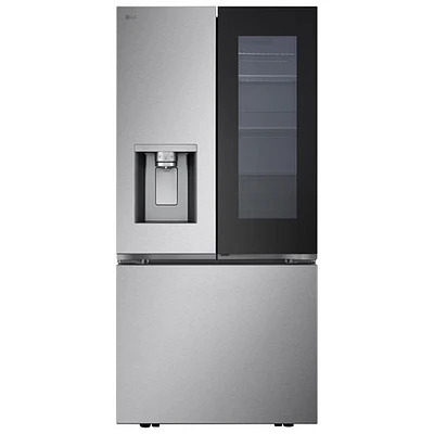 Réfrigérateur à deux portes 24,5 pi³ 33 po avec distributeur d'eau et de glaçons de LG (LF25S6560S) - Inox