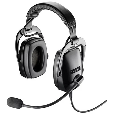 HP SupraPlus Over-Ear Wired Headset - Black