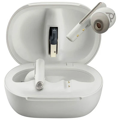 Écouteurs boutons intra-auriculaires 100 % sans fil à suppression du bruit Poly de HP - Sable blanc