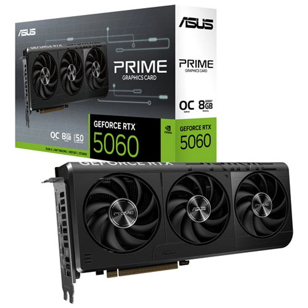 ASUS Prime GeForce RTX 5060 OC 8GB GDDR7 Video Card