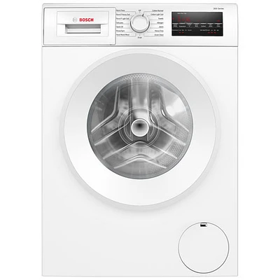 Boîte ouverte - Laveuse à chargement frontal compacte de 2,2 pi³ série 300 de Bosch (WGA14400UC) - Blanc