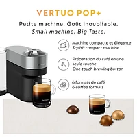 Nespresso Vertuo Pop+ Deluxe Coffee & Espresso Machine by De'Longhi - Titan