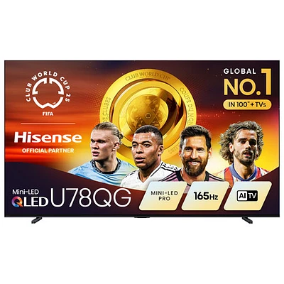 Hisense 100" U78QG Series 4K UHD HDR Mini-LED QLED Pro Smart Google TV (100U78QG) - 2025
