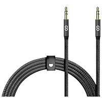 LOGiiX Piston Connect Braided 1.5m (4.92 ft.) Auxiliary Cable - Black
