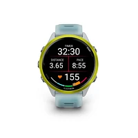 Garmin Forerunner 570 47mm Bluetooth Running Smartwatch - Translucent Whitestone/Turquoise