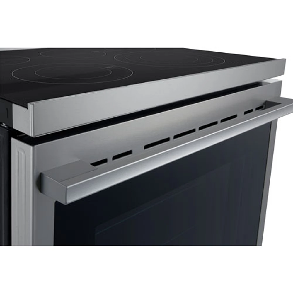 LG 30" 6.3 Cu. Ft. True Convection 5-Element Freestanding Electric Air Fry Range (LREN6325XE) - Stainless Steel