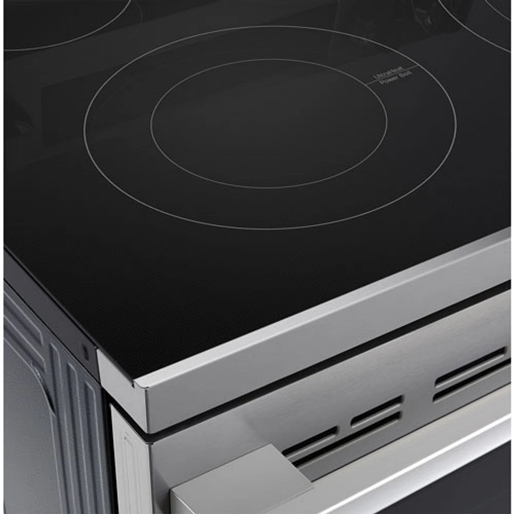 LG 30" 6.3 Cu. Ft. True Convection 5-Element Freestanding Electric Air Fry Range (LREN6325XE) - Stainless Steel
