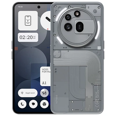 Nothing Phone (3a) Pro 256GB - Silver - Unlocked - Only at Best Buy