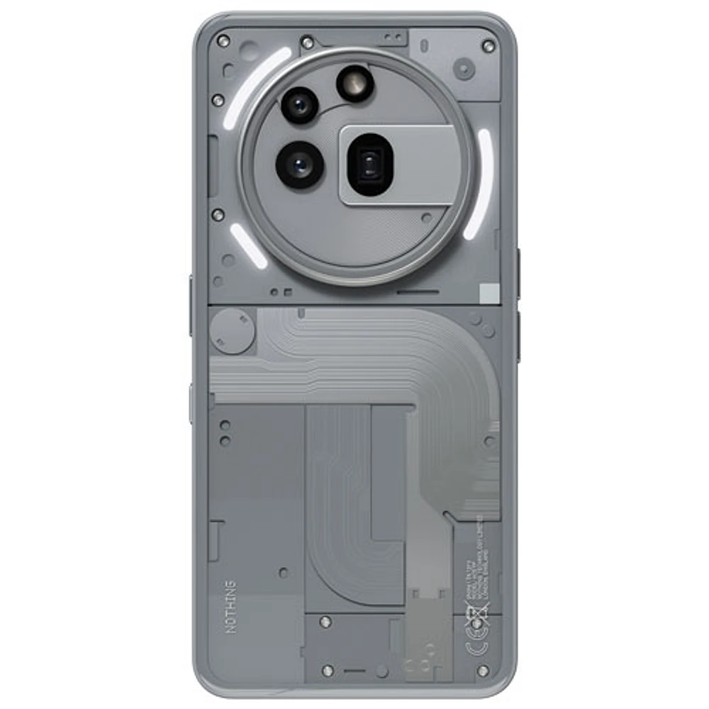 Nothing Phone (3a) Pro 256GB - Silver - Unlocked - Only at Best Buy