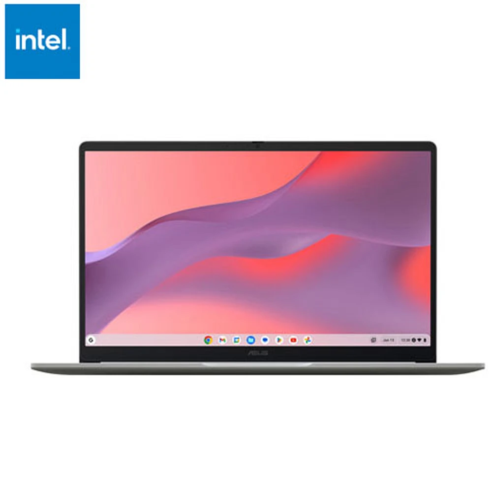 Chromebook CX15 de 15,6 po d'ASUS avec 3 mois de forfait Google AI Pro - Gris pur (Celeron N4500 d'Intel/RAM 8 Go/SSD 128 Go)