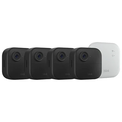 Blink Outdoor 4 Wire-Free 1080p Full HD IP Security Camera System with Sync Module Core XR - 4 Pack