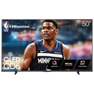 Téléviseur intelligent Fire TV HDR QLED UHD 4K de 50 po de Hisense (50QD6QF) - 2025