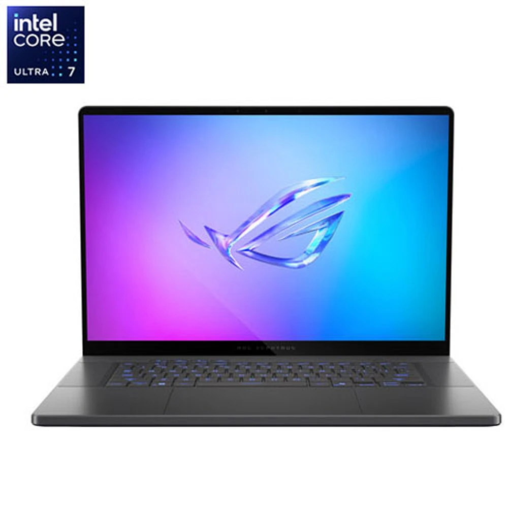 Portable de jeu de 16 po Zephyrus G16 d'ASUS - Gris éclipse (Core Ultra 7 255H Intel/RAM 16 Go/SSD 1 To/GeForce RTX 5060)