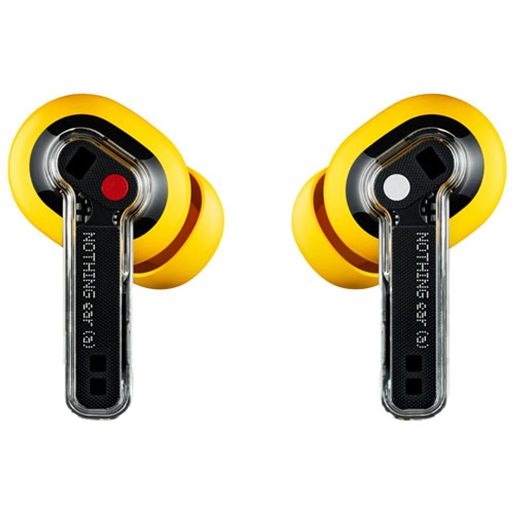 Écouteurs boutons 100 % sans fil à suppression du bruit Ear (a) de Nothing - Jaune - Exclusivité de Best Buy