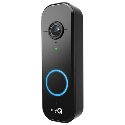 Sonnette vidéo Wi-Fi myQ de Chamberlain - Noir
