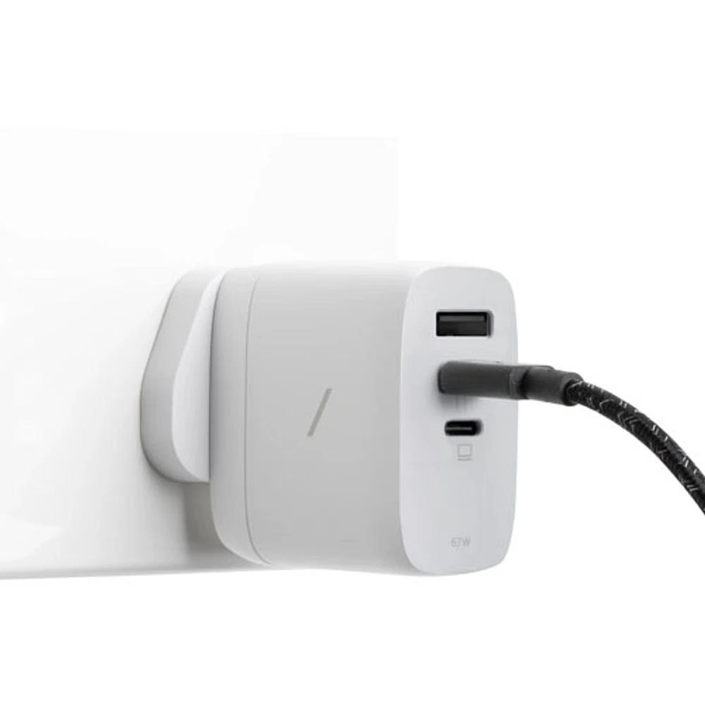 Chargeur mural universel GaN PD de 67 W de Native Union - Blanc