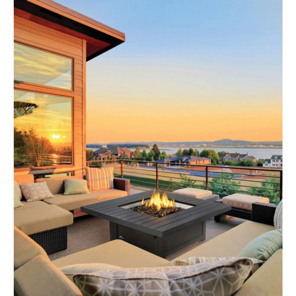 Napoleon St. Tropez Square PatioFlame Freestanding Gas Fire Pit Table - 60,000 BTU