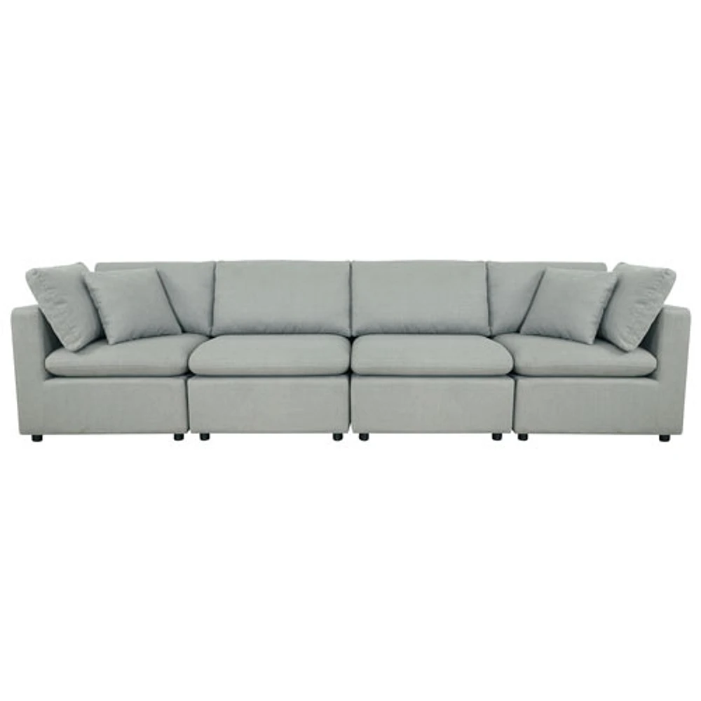 Billie 4-Piece Modular Transitional Polyester Sectional Sofa Sets
