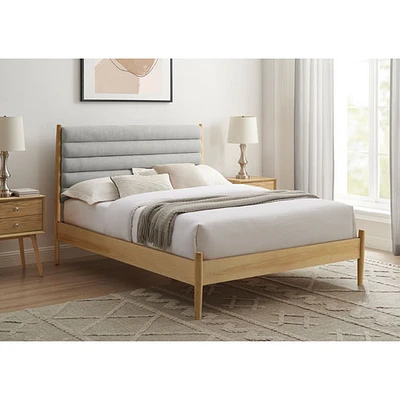 Lit plateforme transitionnel Camille - Lit double - Gris foncé