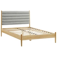 Camille Transitional Platform Bed - Double - Dark Grey