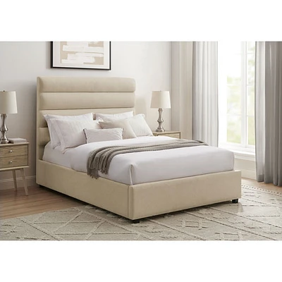 Lit plateforme transitionnel Seville - Lit double - Blanc cassé
