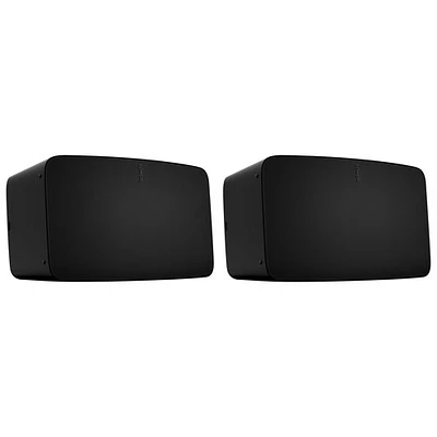 Haut-parleur multipièce sans fil Five de Sonos - Paire - Noir