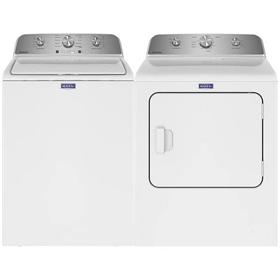 Maytag 5.2 Cu. Ft. High Efficiency Top Load Washer & 7.0 Cu. Ft. Electric Dryer - White