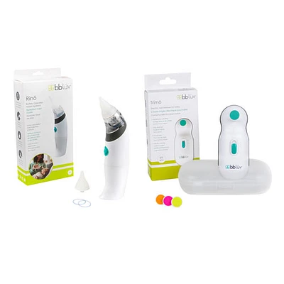 bbluv Baby's Health Bundle - Battery-Operated Nasal Aspirator & Electric Nail Filer 