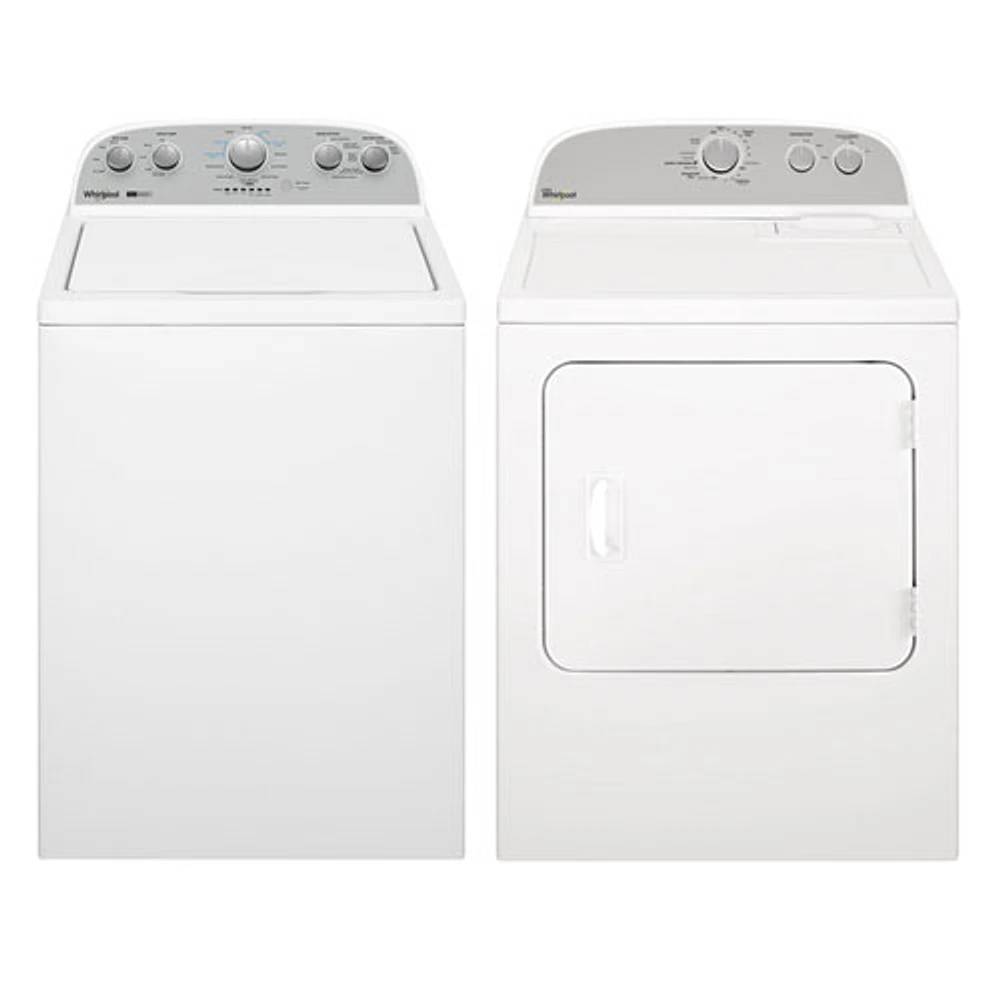 Whirlpool 4.5 Cu. Ft. High Efficiency Top Load Washer & Electric Dryer - White