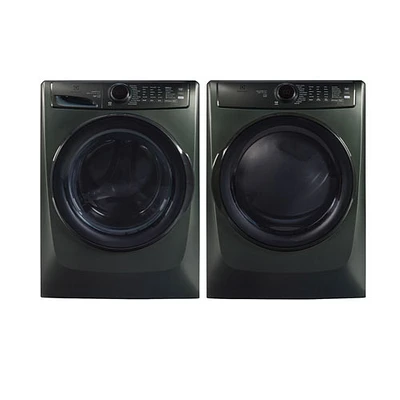 Electrolux 5.2 Cu. Ft. Front Load Steam Washer & 8.0 Cu.Ft. Electric Steam Dryer - Alpine Green