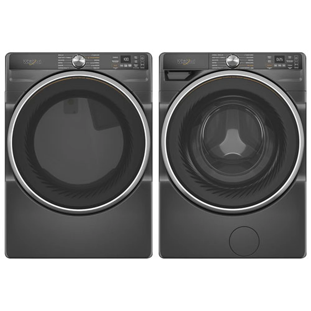 Whirlpool 7.4 Cu. Ft. Gas Steam Dryer & 5.0 Cu. Ft. Front Load Steam Washer