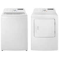 Laveuse à chargement par le haut HE 4,7 pi³ et sécheuse électrique 7,0 pi³ d'Insignia - Blanc
