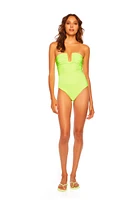 Wired Strapless One-Piece Swimsuit