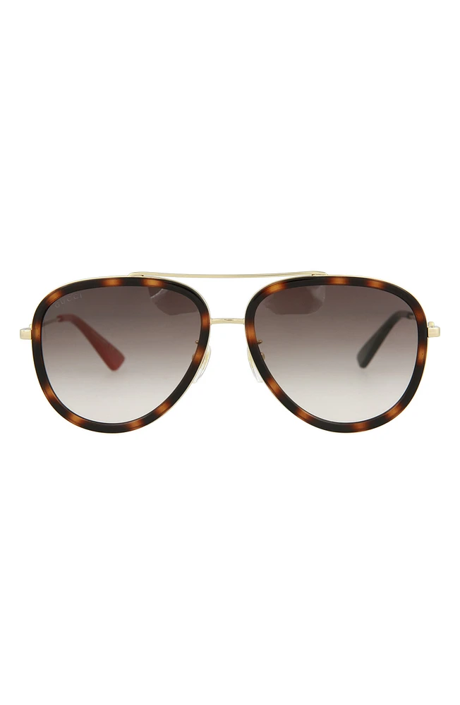 57mm Aviator Sunglasses
