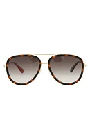 57mm Aviator Sunglasses