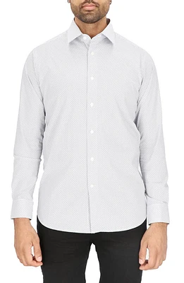 Dot Print Modern Fit Dress Shirt