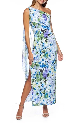 Floral One Shoulder Maxi Dress