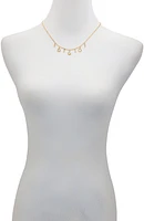 Crystal Charm Frontal Necklace