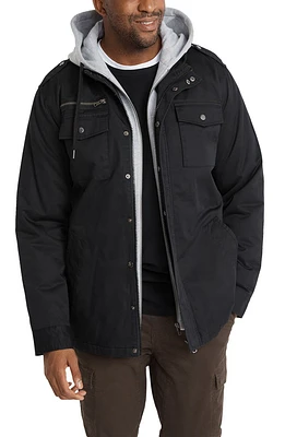 Reserve Layered Look Hooded Jacket