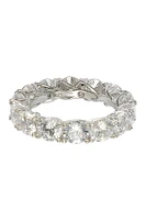 Sterling Silver Cubic Zirconia Eternity Band Ring