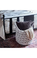 Gray Fabric Coastal Storage Basket with Handles - Set of 2