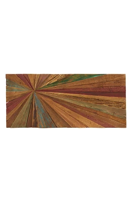 Brown Teakwood Handmade Radial Starburst Wall Decor
