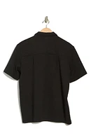 Jacquard Short Sleeve Button-Up Shirt