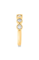 Bezel Set Diamond Stacking Ring - 0.75ct.